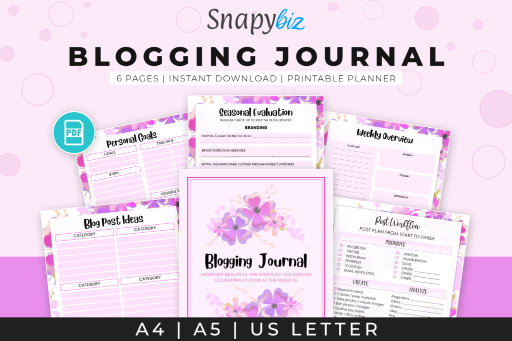 blogging journal feature image