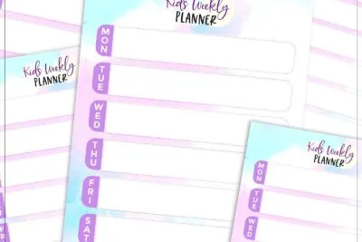 Kids Weekly Planner