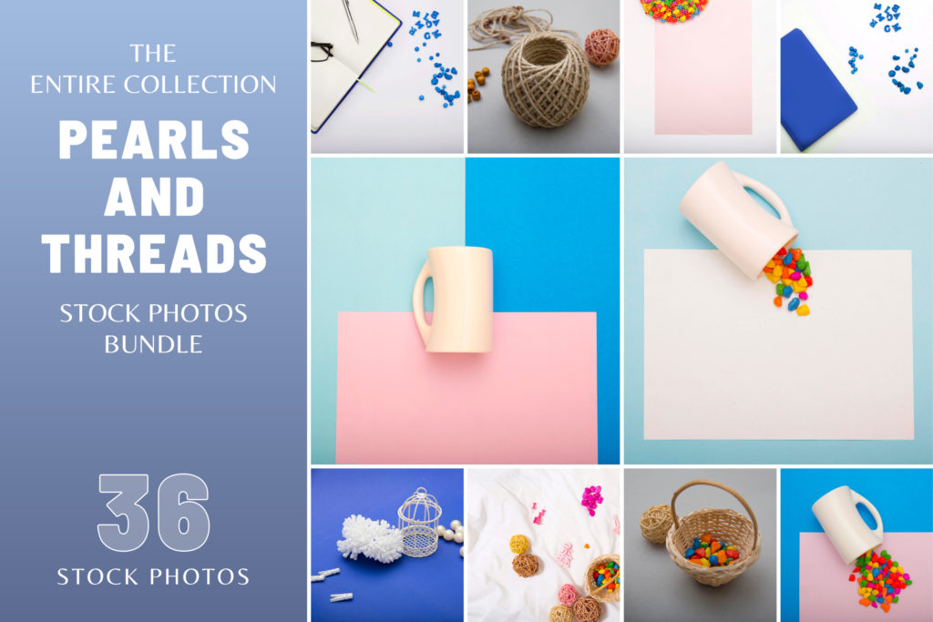 Pearls and Threads Stock Photo Bundle Pearls and Threads Stock Photo Bundle