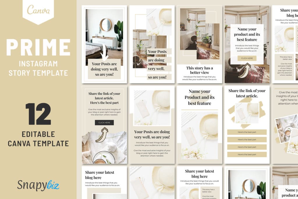 Individualize your Instagram Story Highlight with this Prime Instagram Story Template