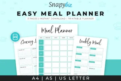 easy meal planner