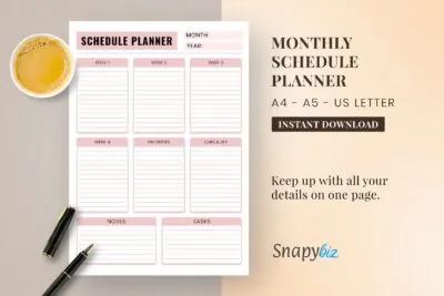 schedule planner feature images