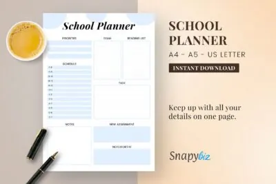school planner feature images