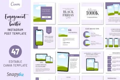 Engagement Booster Instagram Canva Template