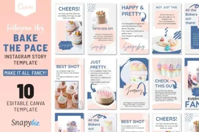 Bake the Pace Instagram Story Template