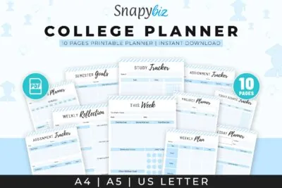 Best College Student Printable Planner