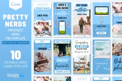 Pretty Nerds Video Pinterest Template