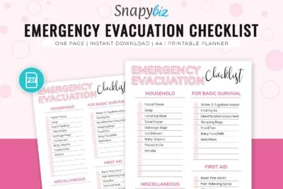 Emergency Evacuation Checklist