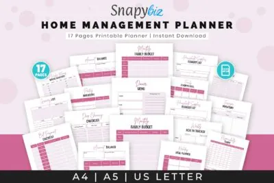 home management planner