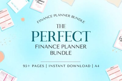 Finance Planner bundle will keep you organized on a monthly and/or weekly basis
