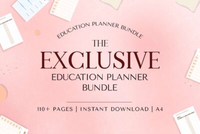 Our Exclusive Education Planner Bundle is designed for teachers and students