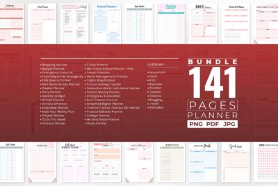 business and finance planner bundle