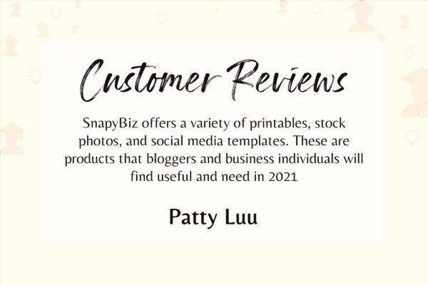 Customer Reviews 3 Customer review- patty luu