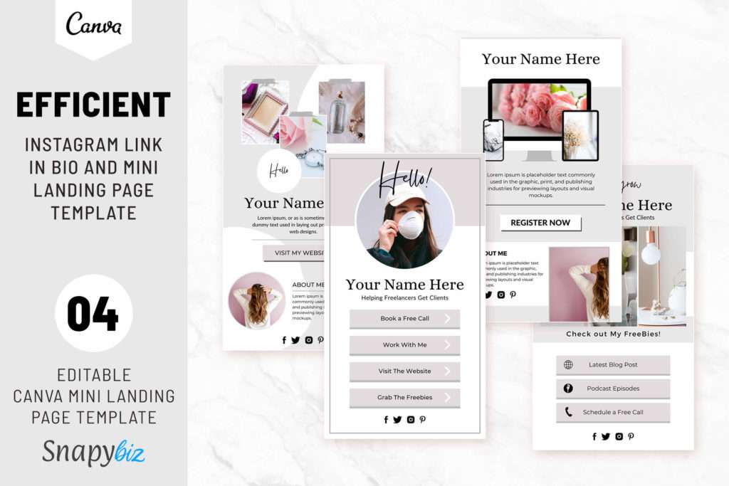 Instagram Link In Bio- Instagram Landing Page Template