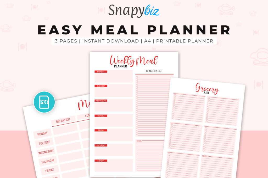 Meal Canva Planner