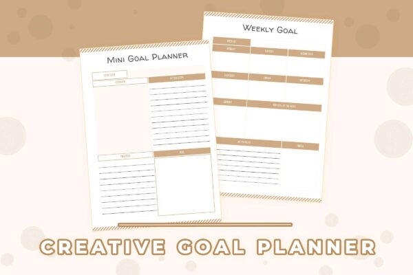 Monthly Goals 2 Goal planner insert - image 3
