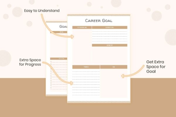 Monthly Goals 7 Goal planner insert - image 7
