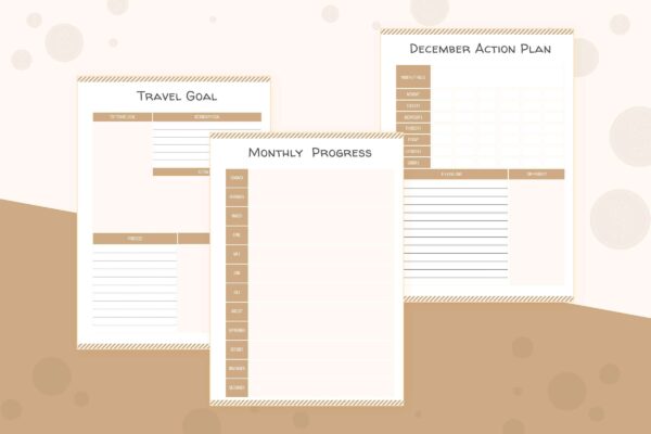 Monthly Goals 8 Goal planner insert - image 8