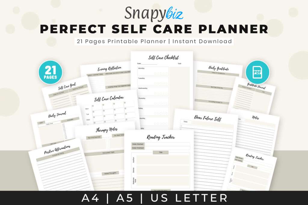 perfect self care planner 5