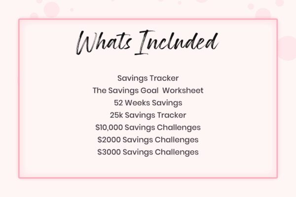 Savings tracker printable - image 3
