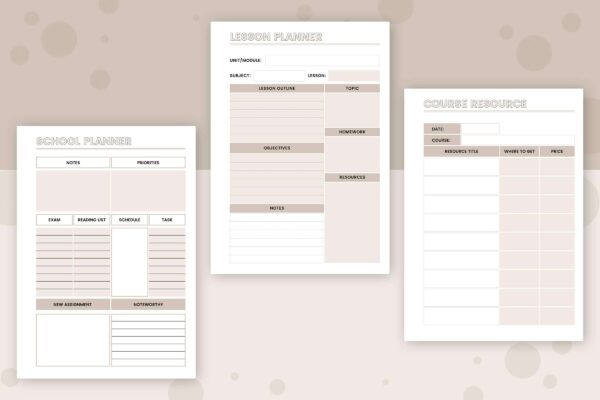 Weekly Work Plan 3 Elementary school planner - image 4