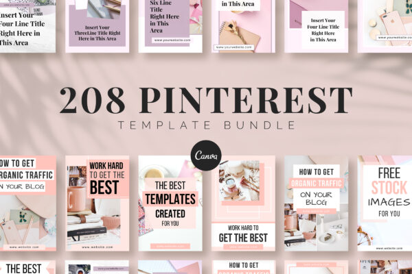 Pinterest Template Bundle Pinterest template bundle