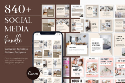 social media template bundle