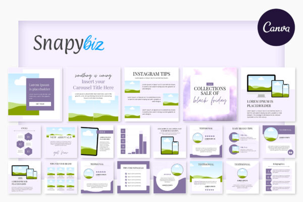 Instagram Canva Bundle 1 Instagram canva bundle