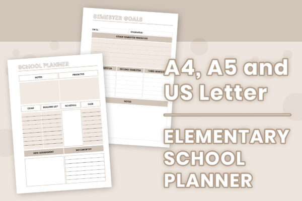 Elementary School Planner 6 Elementary school planner 6