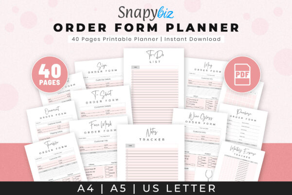 Craft Business Forms | Printable Craft Order Forms