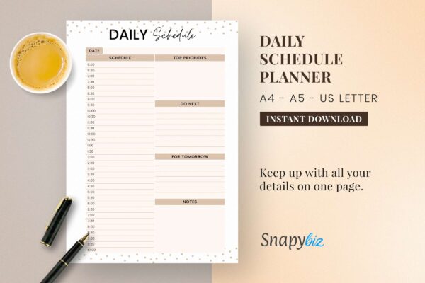 Daily Schedule Planner Feature Images Daily schedule planner feature images