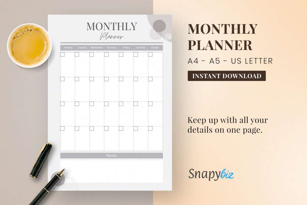 printable monthly planner1