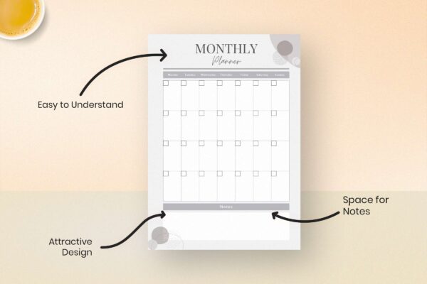 Printable Monthly Planner2 Printable monthly planner2