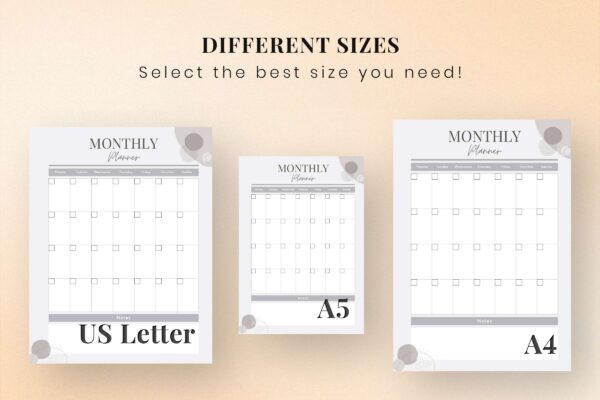 Printable Monthly Planner3 Printable monthly planner3