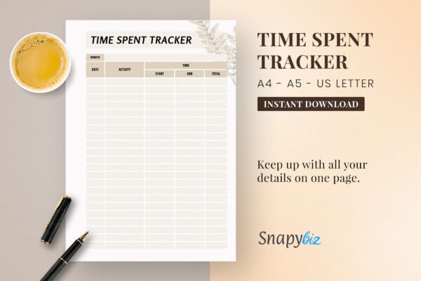 Time spent tracker feature images