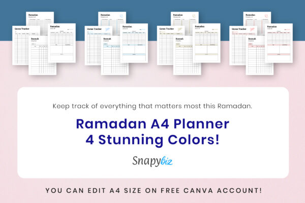 2025 Ramadan Planner Bundle Feature Image 7 1 Ramadan canva editable checklist printable planner bundle - image 4