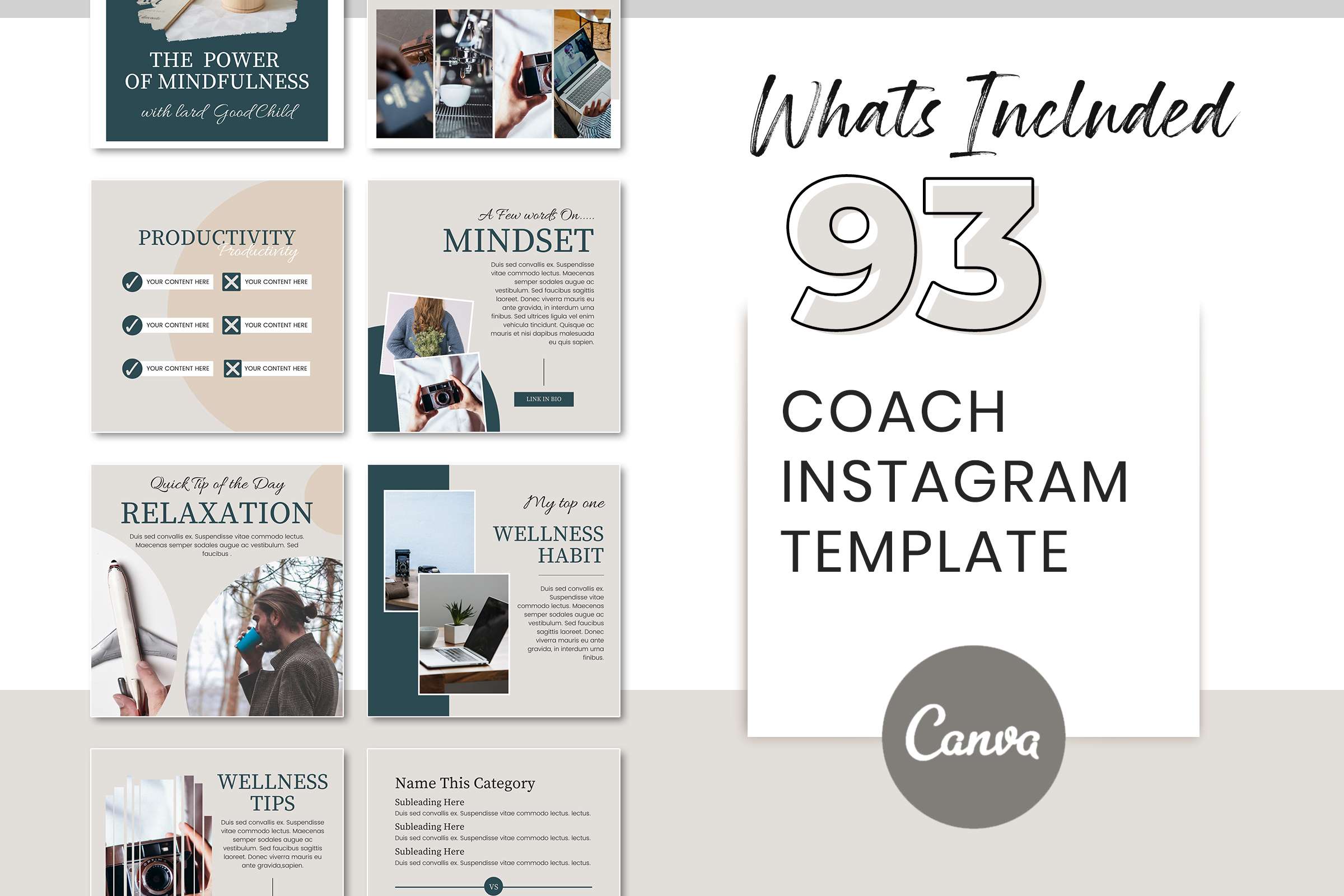 Instagram Coaching | Coach Templates For Canva | SnapyBiz