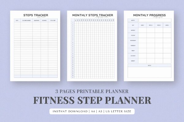 Fitness Step Planner Feature Images Fitness step planner feature images