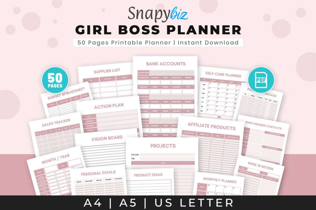 girl boss planner
