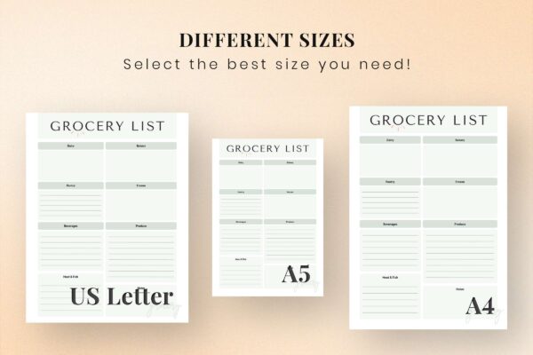 Grocery List Printable Planner Feature Images 3 Grocery list printable planner feature images 3
