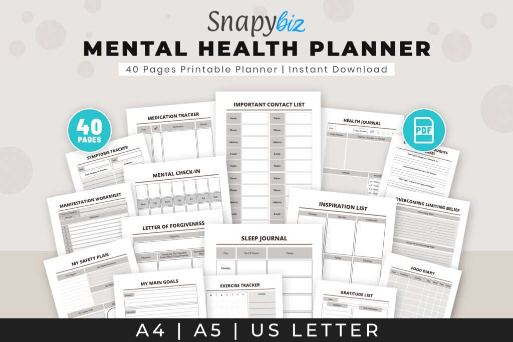 mental health planner