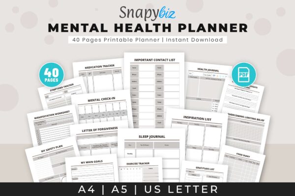 Mental Health Planner 10 Mental health planner