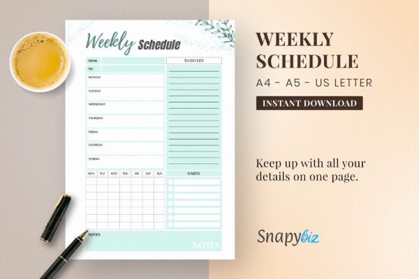 Weekly Schedule Feature Images Weekly schedule feature images