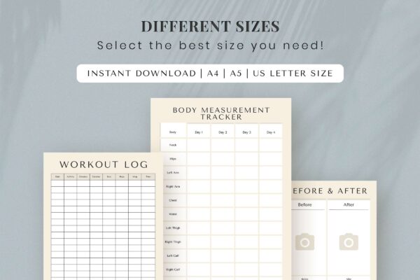 Weight loss tracker printable feature images 3