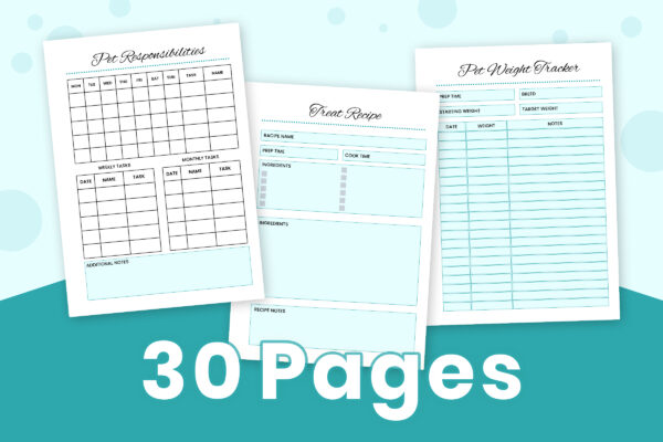 Pet Planner Bundle 2 Pet planner bundle 2