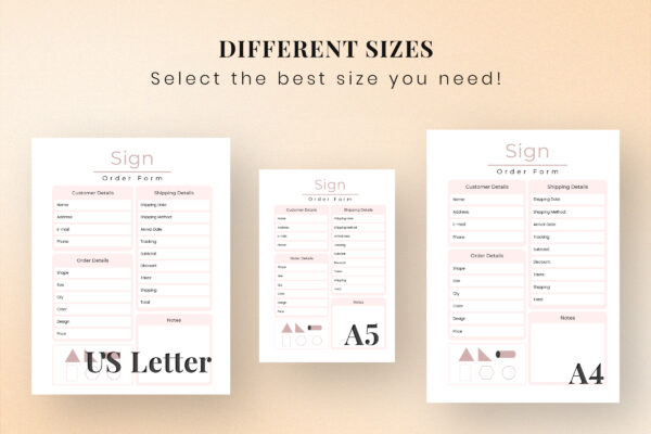 Sign Order Form Printable Feature Images 3 Sign order form printable feature images 3