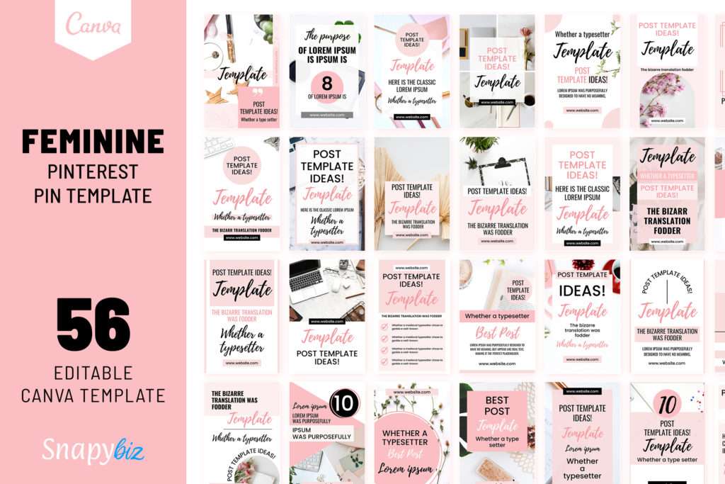 feminine pinterest template feature image