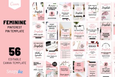 feminine pinterest template feature image
