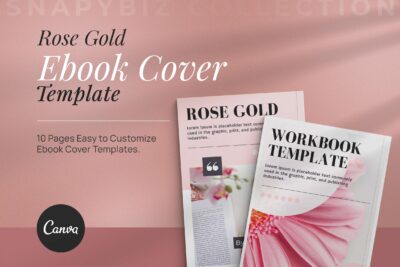 rose gold ebook cover template feature images