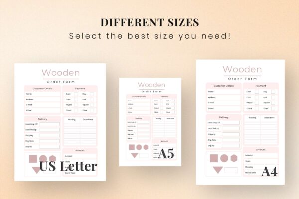 Wooden Order Form Printable Feature Images 3 Wooden order form printable feature images 3